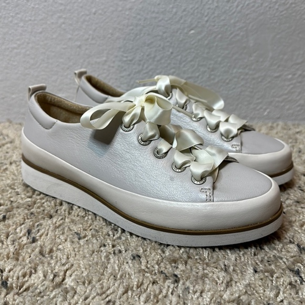 Bussola Koln Karen Silk Napa Vapor Lace Up Fashion Sneakers sz 6 *NWT*